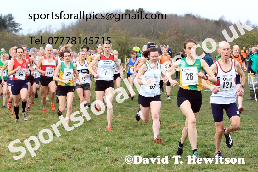 Womens and Mens 65+ in the 2023 BMAF Cross Country Champs., Wallsend. Photo: David T. Hewitson/Sports for All Pics